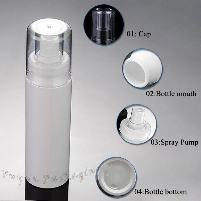 زجاجة مضخة رش التجميل البلاستيكية 100 مللي معالجة السطح الصقيع