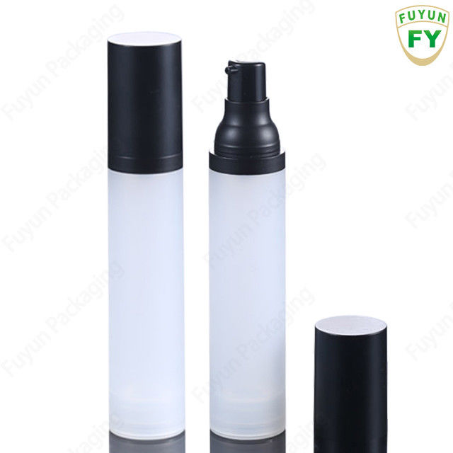 زجاجة مضخة مستحضرات التجميل بدون هواء متجمد بحجم السفر قابلة لإعادة الملء