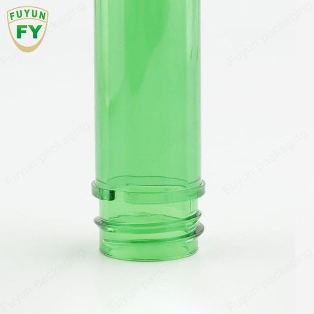 الغذاء الصف 26g 28mm زجاجة PET التشكيل الطحلب الأخضر مادة جديدة