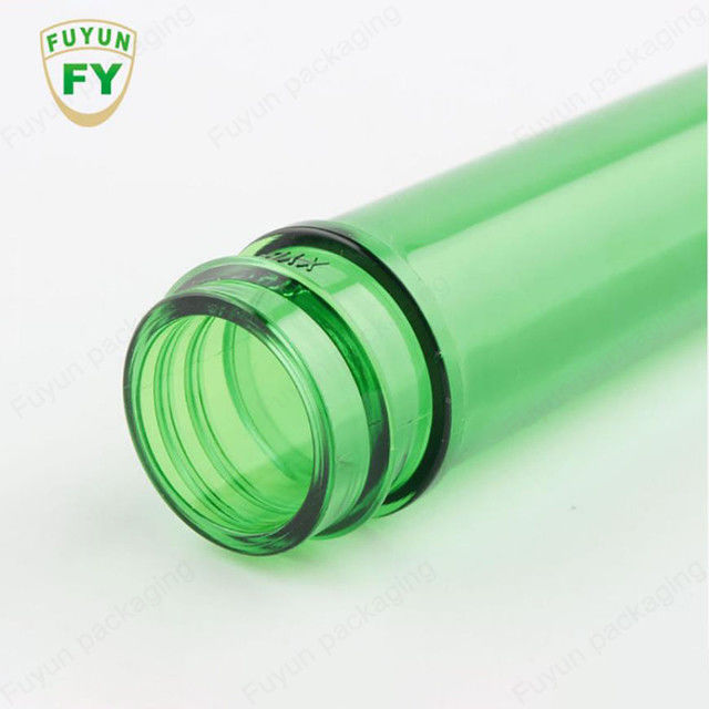 الغذاء الصف 26g 28mm زجاجة PET التشكيل الطحلب الأخضر مادة جديدة