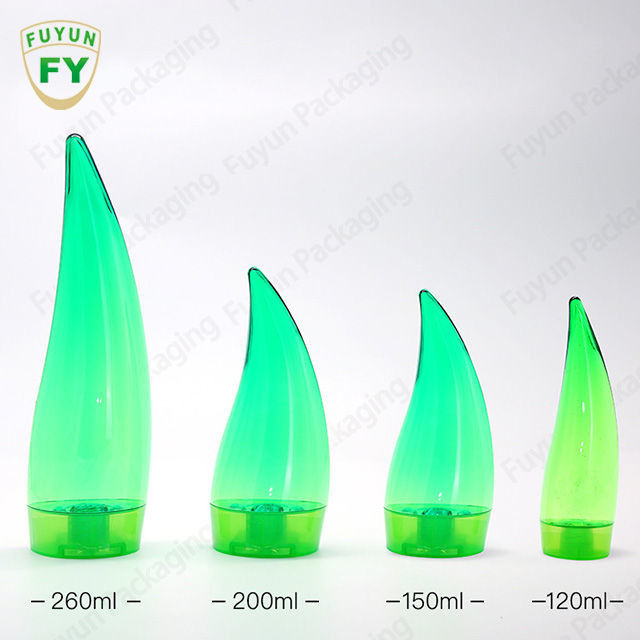 زجاجة محلول فارغة من البلاستيك الألوة فيرا من PETG بغطاء لولبي 200 مل