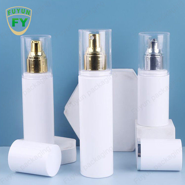 زجاجة رذاذ بلاستيكية بيضاء شفافة PET 30 مل 50 مل 100 مل 120 مل لتغليف مستحضرات التجميل