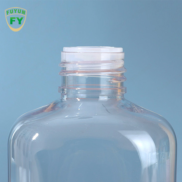 الأغذية السائلة 150 مل زجاجة بلاستيكية مربعة الشكل مع غطاء الألومنيوم