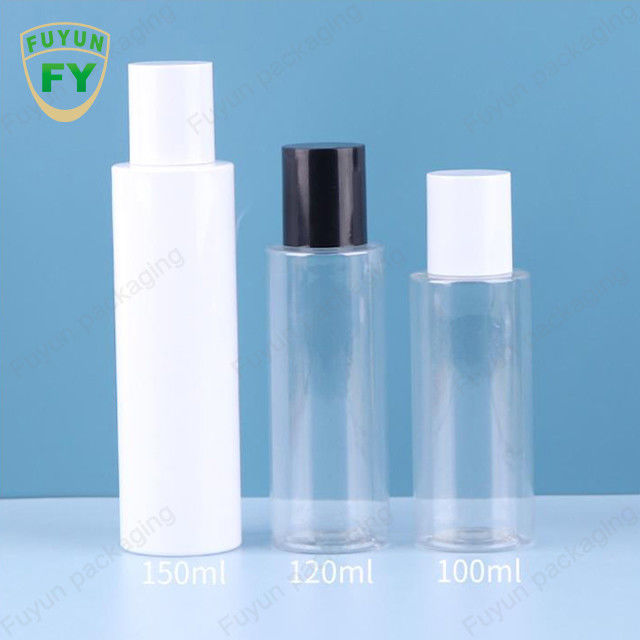 زجاجة الحيوانات الأليفة البلاستيكية 100 مل مع غطاء المسمار اسطوانة الشامبو الفم عالية باستخدام