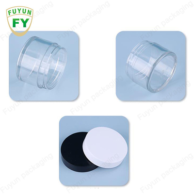 FUYUN 30ML 50ML الحيوانات الأليفة البلاستيك واضح واسعة الفم العين الوجه النوم الطين كريم جرة