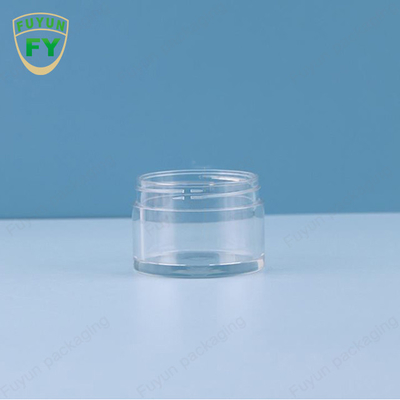 FUYUN 30ML 50ML الحيوانات الأليفة البلاستيك واضح واسعة الفم العين الوجه النوم الطين كريم جرة