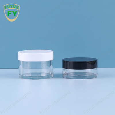FUYUN 30ML 50ML الحيوانات الأليفة البلاستيك واضح واسعة الفم العين الوجه النوم الطين كريم جرة