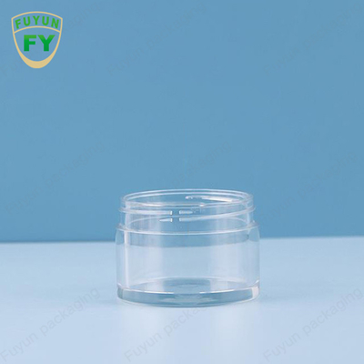 FUYUN 30ML 50ML الحيوانات الأليفة البلاستيك واضح واسعة الفم العين الوجه النوم الطين كريم جرة
