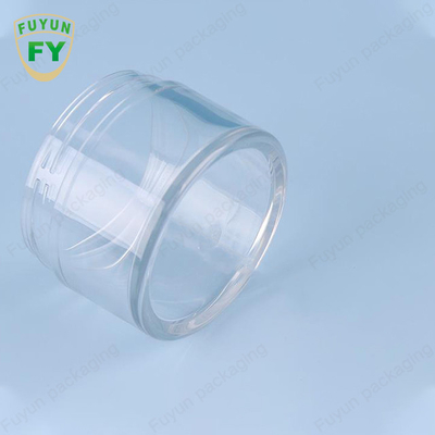 FUYUN 30ML 50ML الحيوانات الأليفة البلاستيك واضح واسعة الفم العين الوجه النوم الطين كريم جرة