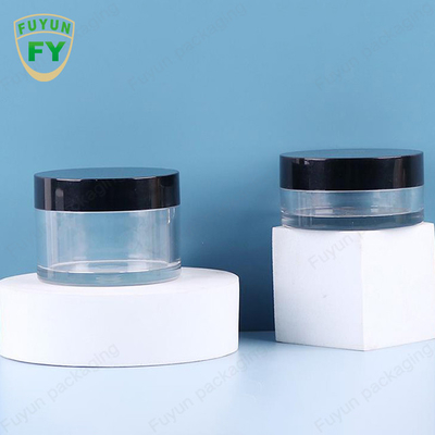 FUYUN 30ML 50ML الحيوانات الأليفة البلاستيك واضح واسعة الفم العين الوجه النوم الطين كريم جرة