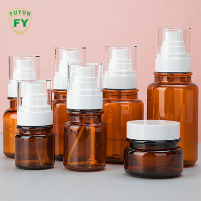 30g 40ml 60ml مصل زجاجات مضخة بلاستيكية مزدوجة الجدار PET جرة